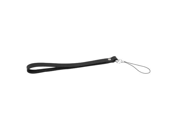 Lomography Black Leather Wrist Strap Solid reim i skinn for håndledd 