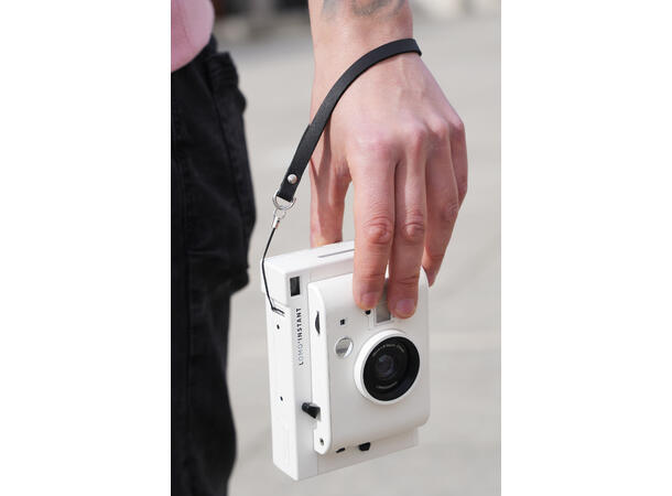 Lomography Black Leather Wrist Strap Solid reim i skinn for håndledd 