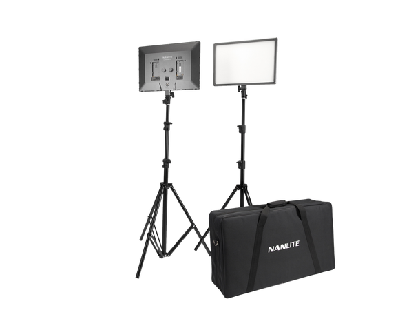 Nanlite LumiPad 25 LED kit med 2 Lys Kompakt bi-color LED-panel 