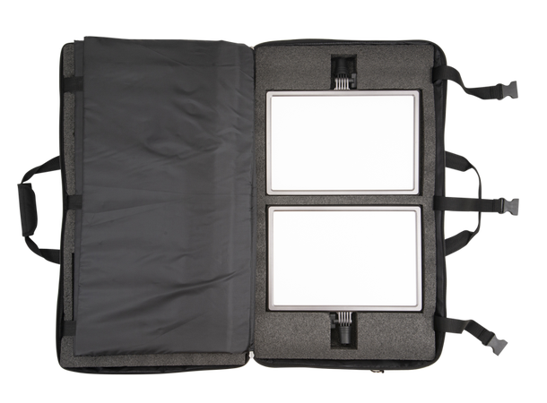 Nanlite LumiPad 25 LED kit med 2 Lys Kompakt bi-color LED-panel 