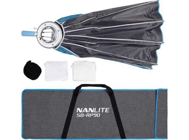 Nanlite Rapid 90 Parabolic Softbox SB-R Bowens-feste, inkl grid 