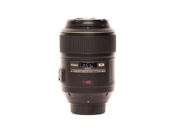 Nikon 105mm AF-S 1:2.8G Micro VR BRUKT BRUKT, Se beskrivelse, for Nikon F 