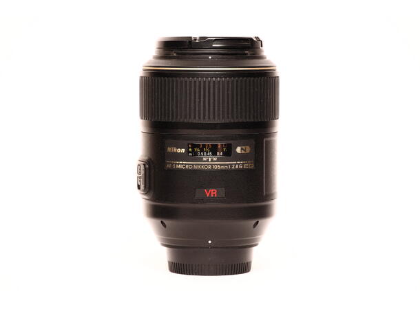 Nikon 105mm AF-S 1:2.8G Micro VR BRUKT BRUKT, Se beskrivelse, for Nikon F 
