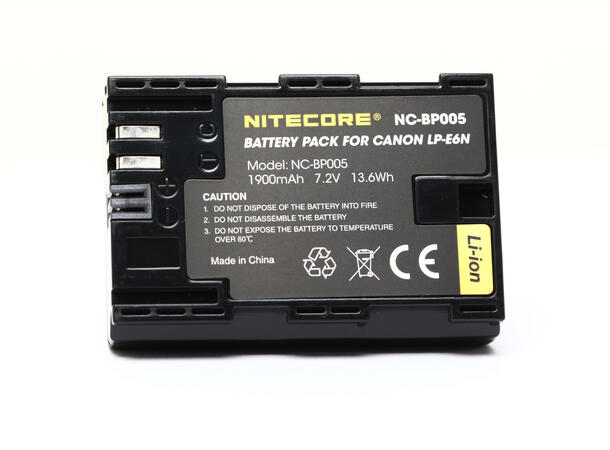 Nitecore NC-BP005 LP-E6N Canon LP-E6N alternativ