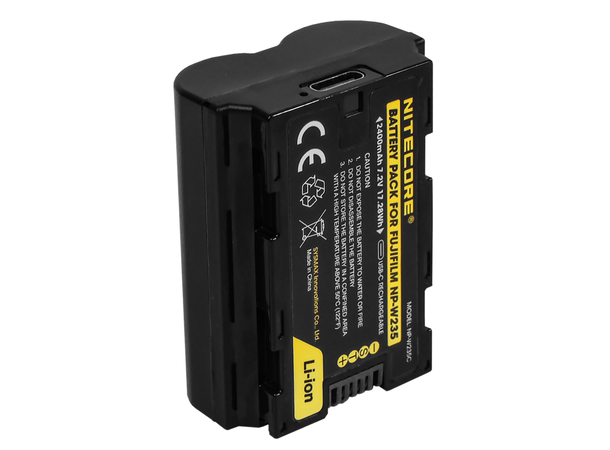 Nitecore NP-W235C USB-C Ladbart batterialternativ NP-W235