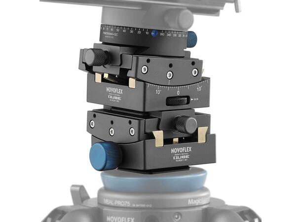 Novoflex Modular Gear Head QUBE PRO kit 15° swivel, Presisjons stativhode 