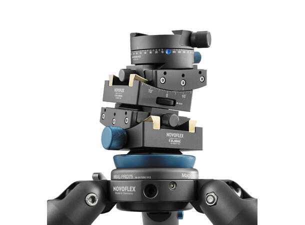 Novoflex Modular Gear Head QUBE PRO kit 15° swivel, Presisjons stativhode 
