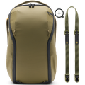 Peak Design Everyday Backpack Zip + Reim 20L Zip inkludert Leash - Kelp