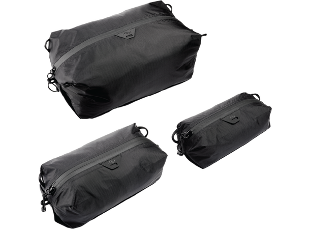 Peak Design Ultralight Packing Cube Pakke med XXS, XS og S størrelse. Sort 