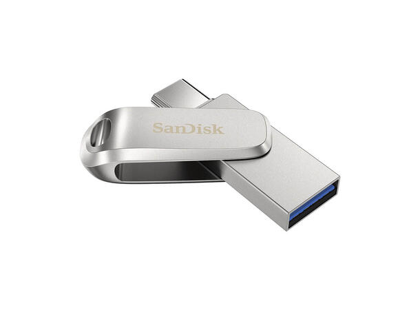 SANDISK USB Dual Drive Luxe 512 GB USB Type-C og Type-A, Minnepenn, 150MB/s 