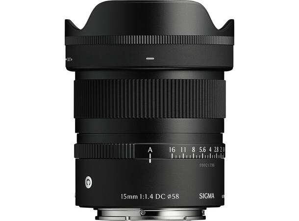 Sigma 15mm f/1.4 DC C, Sony E Høy lysstyrke og god skarphet 