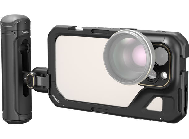 SmallRig 4398 Mobile Video Kit etthånds Mobile Video Cage Kit, iPhone 15 Pro 