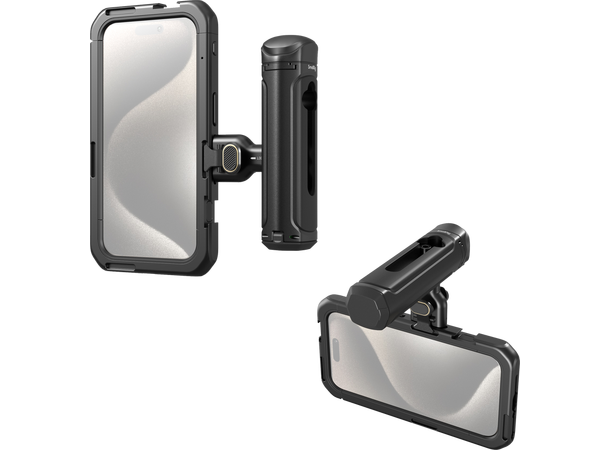 SmallRig 4398 Mobile Video Kit etthånds Mobile Video Cage Kit, iPhone 15 Pro