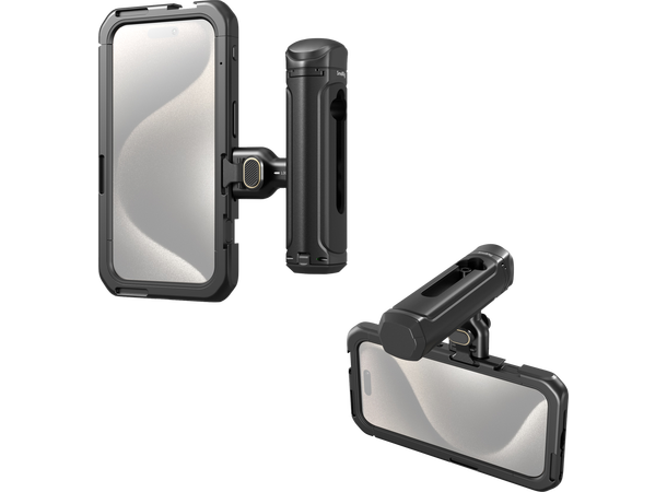 SmallRig 4398 Mobile Video Kit etthånds Mobile Video Cage Kit, iPhone 15 Pro 