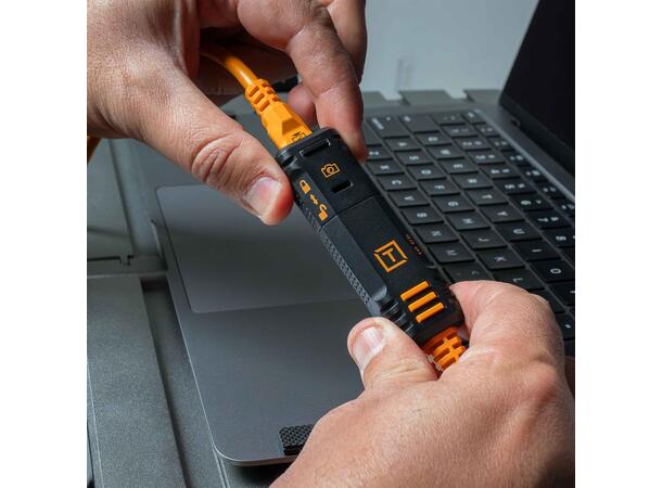 TetherPro Optima 10G TetherBoost USB-C Forlengelseskabel (4,8 m) – Svart 