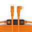 Tetherpro USB-C til USB-C 9,4m Hi-vis Oransje Right Angle