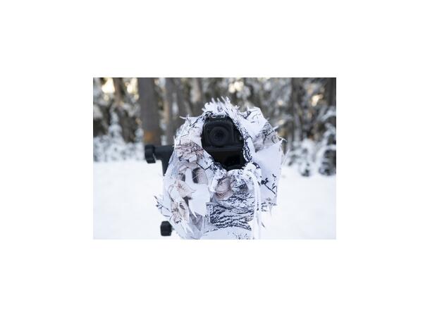 Tragopan 3D kamuflasje mindre tele SNØ Kamuflasjetrekk for opptil 400mm optikk 