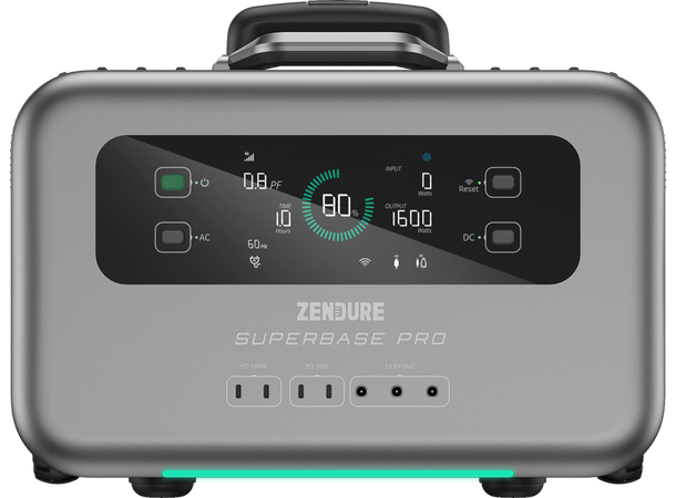 ZENDURE SuperBase Pro 1500 Kraftig strømforsyning