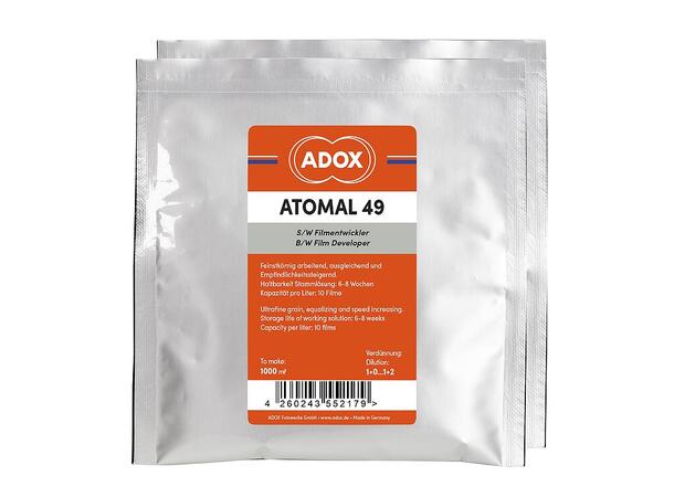 Adox Atomal 49 fremkaller 1000 ml for 10 filmer, pulver for å mikse 1L 