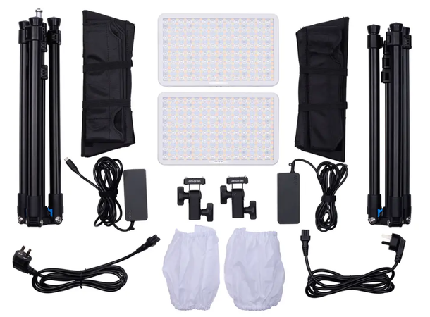 Amaran Pano 60c 2-Light Kit Hvit 2 Stk 60W RGBWW med Sidus Link 