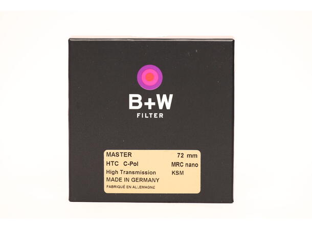 B+W 72 mm HTC Master MRC Nano, BRUKT BRUKT, Se beskrivelse 
