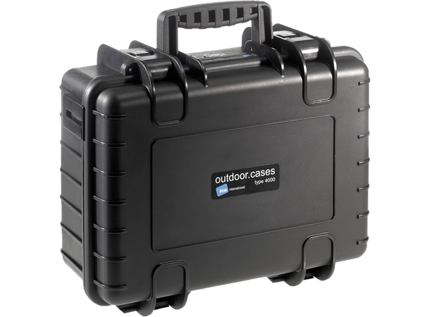 B&W Outdoor Cases 4000 Sort, skuminnlegg Solid hardcase med skuminnlegg 