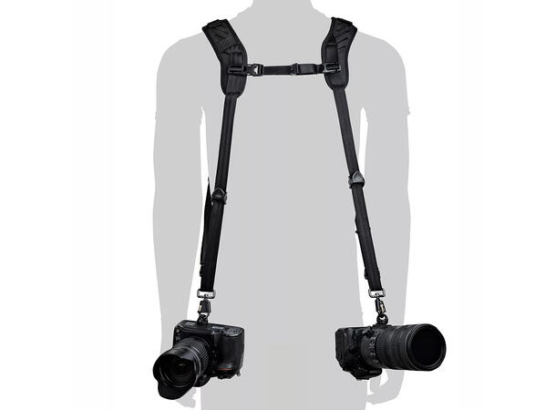 Black Rapid Blackline II Double Harness Stropp for to kamerahus 