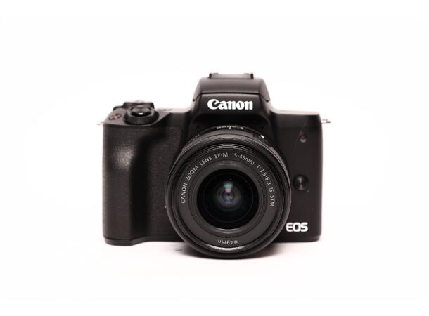 Canon EOS M50 Mark II m/15-45mm BRUKT BRUKT, Se beskrivelse