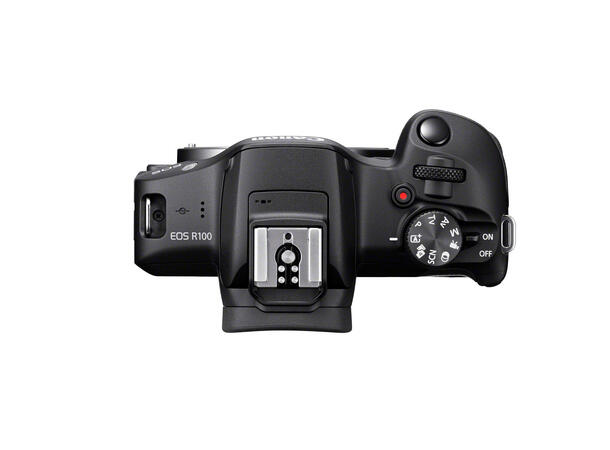Canon EOS R100 + RF-S 18–45MM IS STM og RF-S 55-210MM F5-7