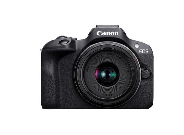 Canon EOS R100 + RF-S 18–45MM IS STM og RF-S 55-210MM F5-7