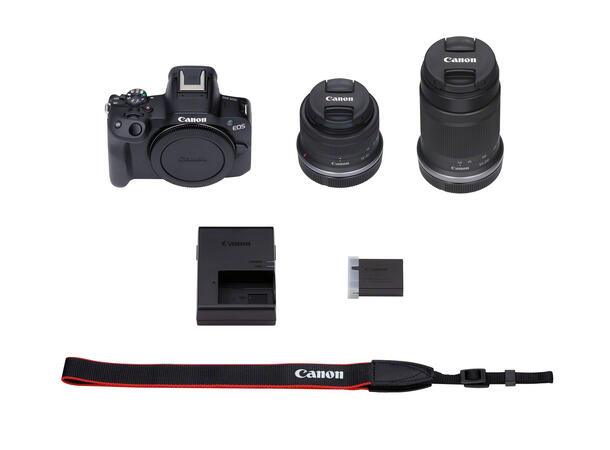Canon EOS R50 + RF-S 18-45mm + 55-210 24,2 MP, APS-C