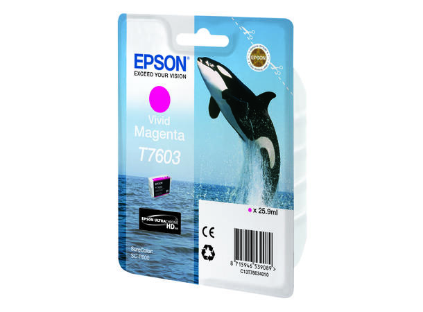 Epson Blekk T7603 Vivid Magenta Magenta blekk til Epson P600 
