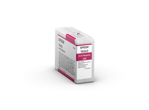 Epson blekk SC P800 Vivid Magenta T8503 Magenta blekk til Epson SC P800, 80ml 