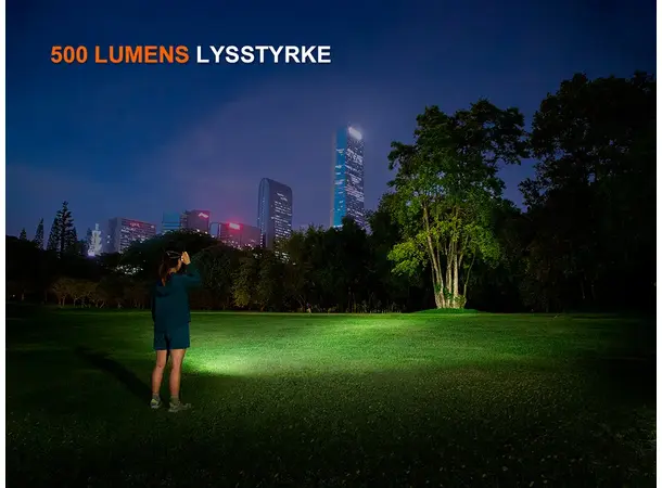 Fenix HL17R hodelykt 500lm Hvit/Rød/RGB Ultralett lykt med klips og magnet 