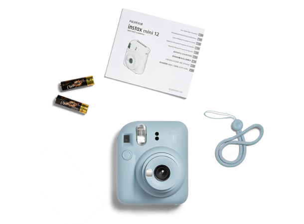 Fujifilm Instax Mini 12 Pastel Blue Kompakt instantkamera. Best i test! 