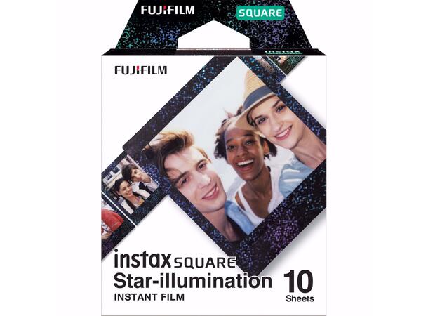 Fujifilm Instax Square Star-Illumination 10 bilder, fargefilm til Fuji Instax SQ