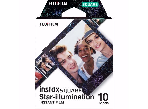 Fujifilm Instax Square Star-Illumination 10 bilder, fargefilm til Fuji Instax SQ 