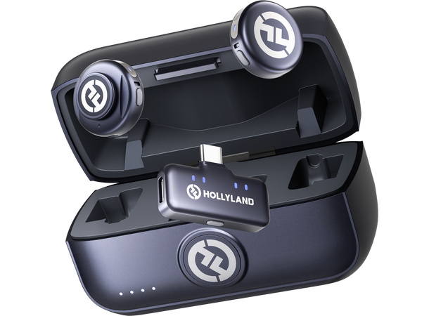 Hollyland Lark M3 Combo 2TX & 1RX USB-C RX,2x Wireless mics 