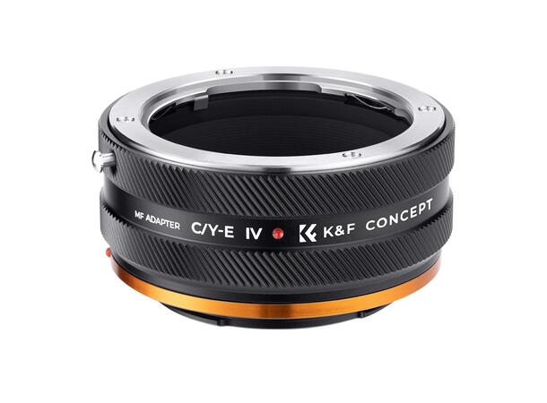 K&F Adapter for Sony E til C / Y Bruk C / Y objektiv på Sony E 