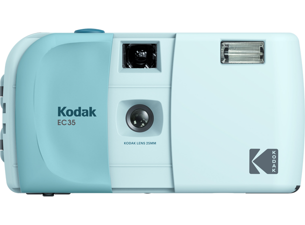 Kodak EC35 kamera m/Kodak film. Blå Inkludert 24 bilder Kodakfilm 