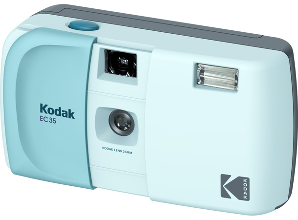 Kodak EC35 kamera m/Kodak film. Blå Inkludert 24 bilder Kodakfilm 