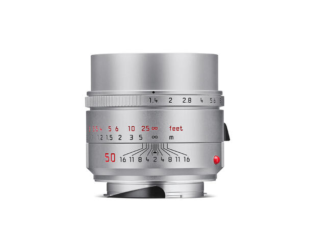 Leica Summilux-M 50mm f/1.4 ASPH Sølv Normalobjektiv med god nærgrense