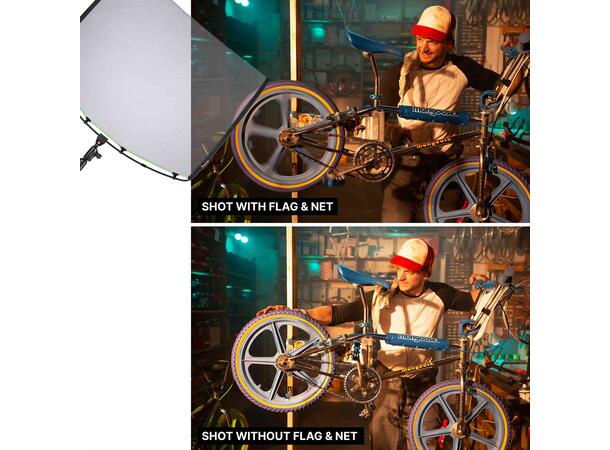 Manfrotto Rapid Flag Kit 45x60cm Svart flagg og scrimsett 