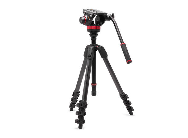 Manfrotto  MVH502AH + MT055CXPRO4 Tripod Kit Video 