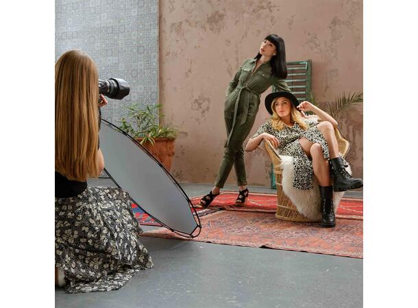 Manfrotto halocompact plus 98cm Sølv/hvit 