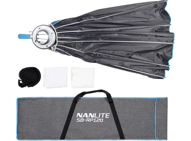 Nanlite Rapid 120 Parabolic Softbox SB-R Bowens-feste, inkl grid 