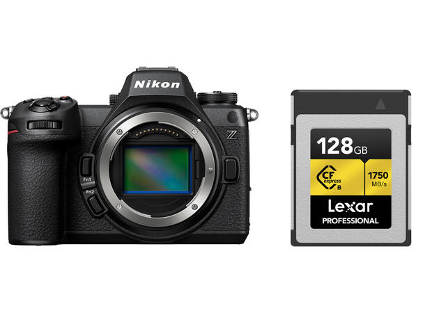 Nikon Z6 III Kamerahus + 128GB CFexpress EXPEED 7, 6K, 4K 120 bps 