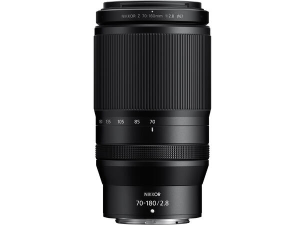 Nikon Z 70-180mm f/2.8 Lyssterk telezoom for Nikon Z-systemet 