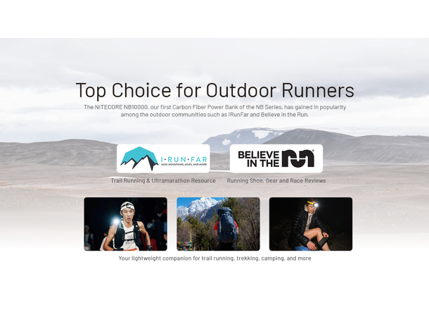 Nitecore NB10000 Powerbank Gen 3 10 000mAh, Superkompakt. IPX5 