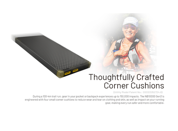 Nitecore NB10000 Powerbank Gen 3 10 000mAh, Superkompakt. IPX5 